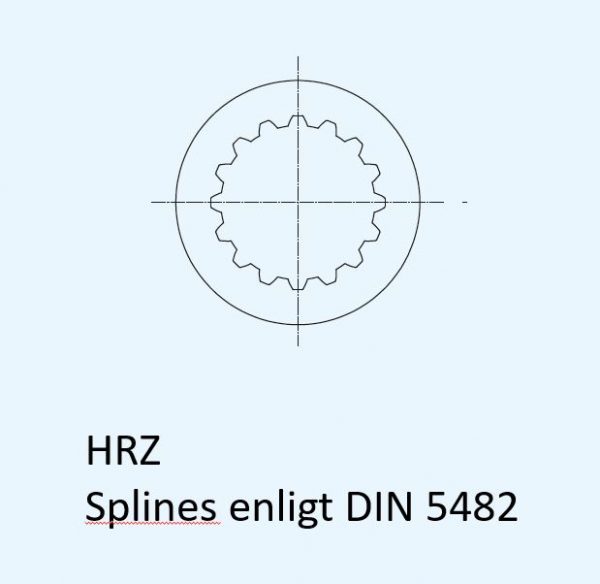 HRZ | med ingående hålaxel med splines - Bild 2
